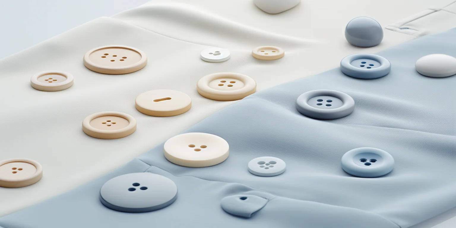 Custom clothing buttons manufactured by NZXTRIM