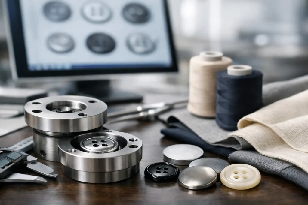 Button Mold Design Service for Custom Apparel