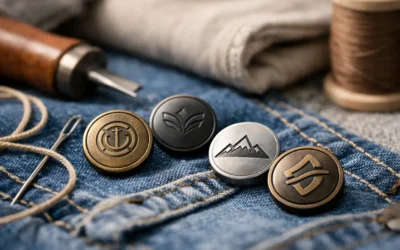 Custom Logo Engraved Buttons for Apparel Brands