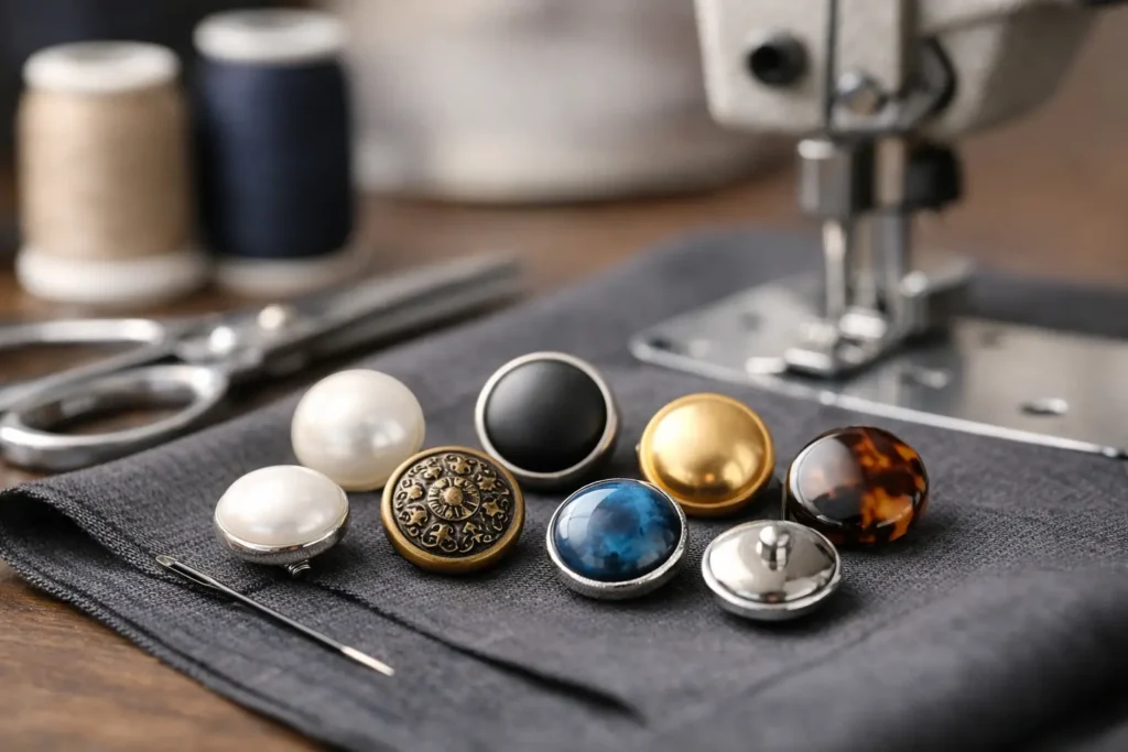 Custom Shank Buttons for Apparel Production