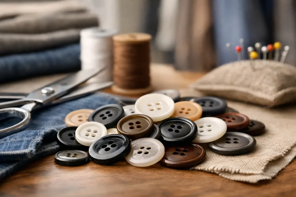 Sew Through Buttons Wholesale for Apparel Production