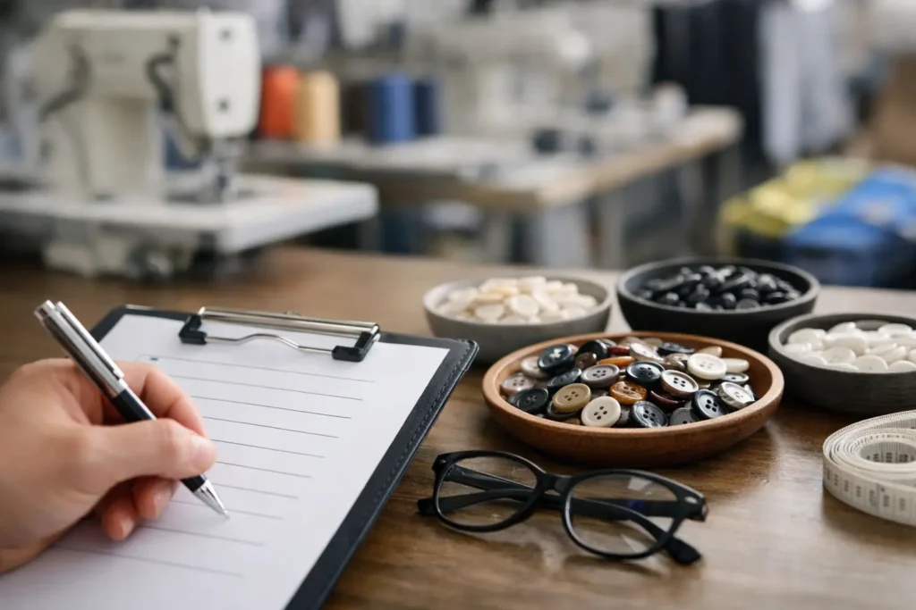 Button Factory Audit Checklist for Apparel Buyers