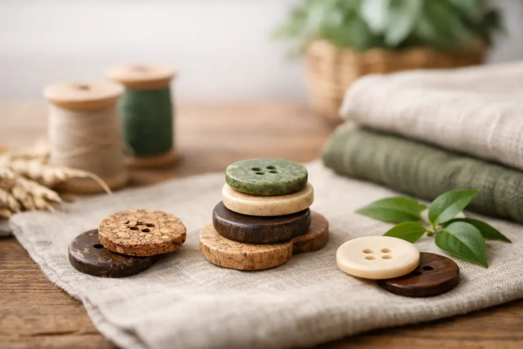 Sustainable Buttons for Production-Ready Apparel