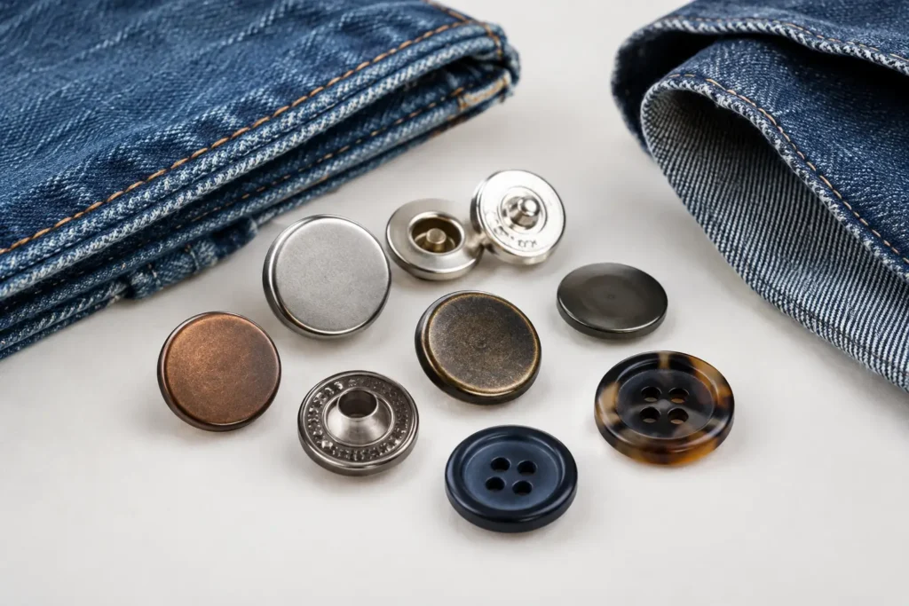 Best Button Materials for Denim Programs