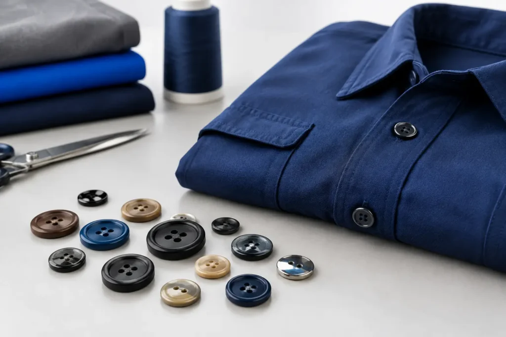 Best Buttons for Workwear Programs in Production