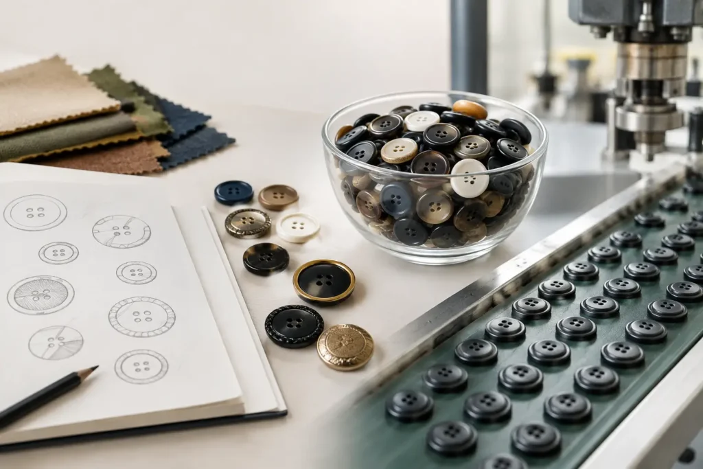 Fashion Buttons: From Concept to Bulk Production